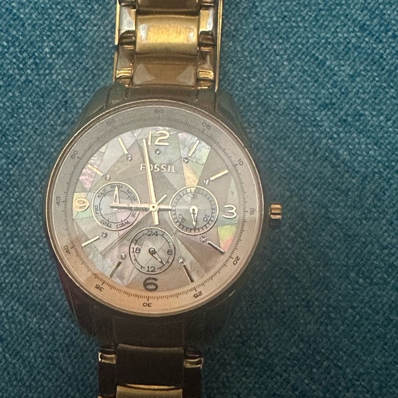 Fossil Two-Tone Gold and Silver Watch main image 5
